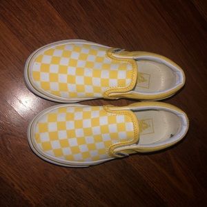 Yellow Checkered Vans